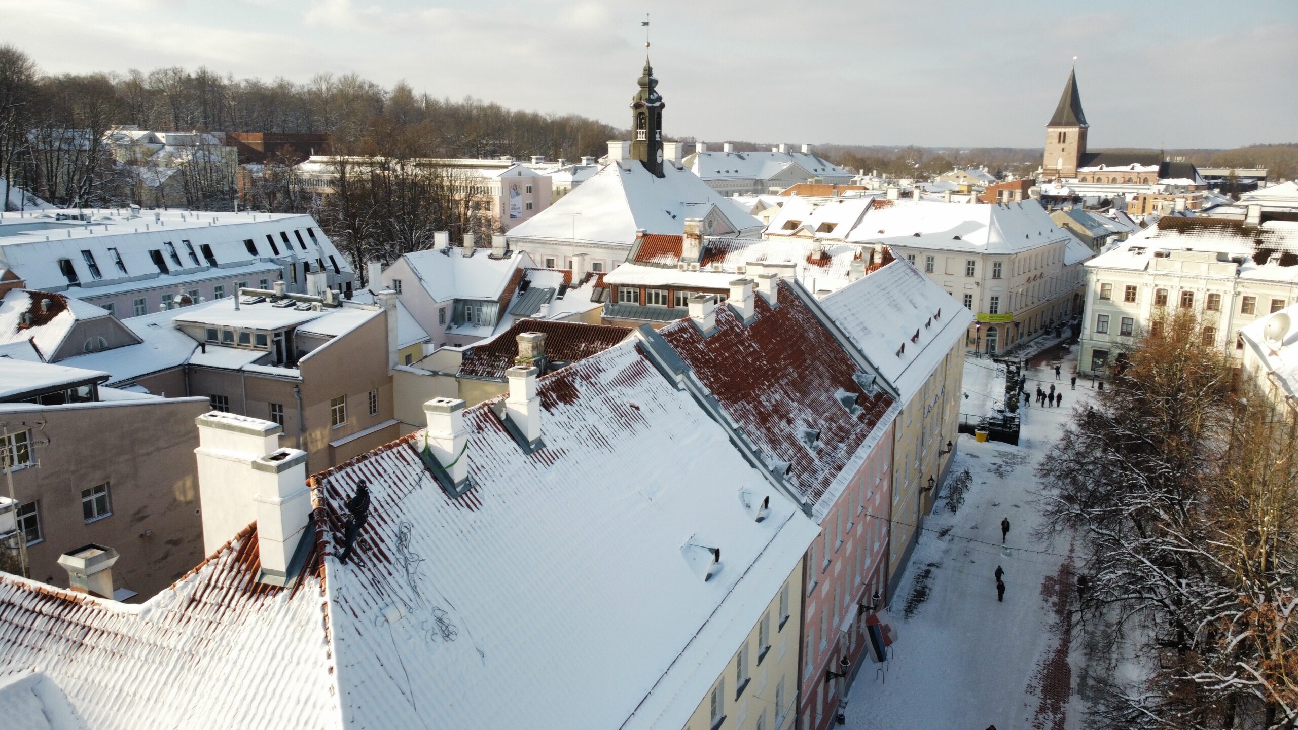 Lumekoristus katuselt Tartu